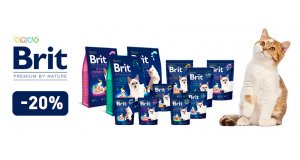 Brit Premium: СКИДКА 20% на сухой корм для кошек Brit Premium