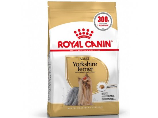 Фото - сухий корм Royal Canin YORKSHIRE TERRIER ADULT (ЙОРКШИР ТЕР'ЄР ЕДАЛТ) корм для собак від 10 місяців