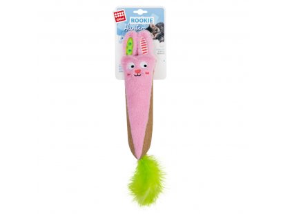 Фото - игрушки GiGwi (Гигви) Rookie Hunter КРОЛИК игрушка с шуршанием для котов, розовый