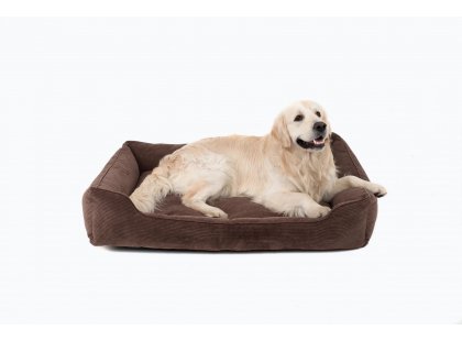 Фото - лежаки, матраси, килимки та будиночки Harley & Cho DREAMER VELVET BROWN лежак для собак (вельвет), коричневий