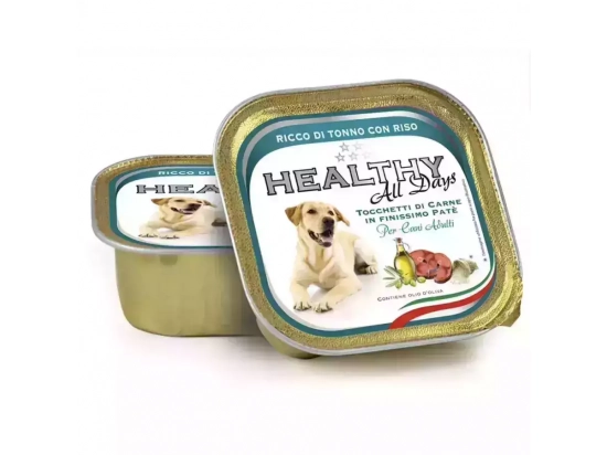 Фото - влажный корм (консервы) Healthy All Days TUNA & RICE влажный корм для собак ТУНЕЦ с РИСОМ