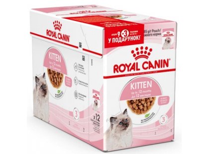 Фото - влажный корм (консервы) Royal Canin KITTEN INSTINCTIVE in GRAVY влажный корм для котят в возрасте 4-12 месяцев