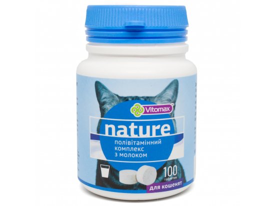 Фото - вітаміни та мінерали Vitomax Nature полівітамінний комплекс для кошенят з молоком