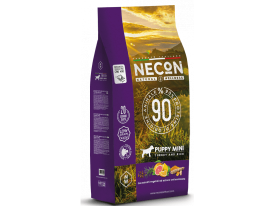 Фото - сухий корм Necon Natural Wellness Puppy Mini Turkey & Rice сухий корм для цуценят малих порід ІНДИЧКА І РИС