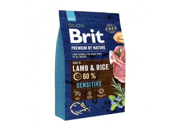 Brit Premium Lamb and Rice - Корм для собак з чутливим травленням (ягня/рис) - 2 фото