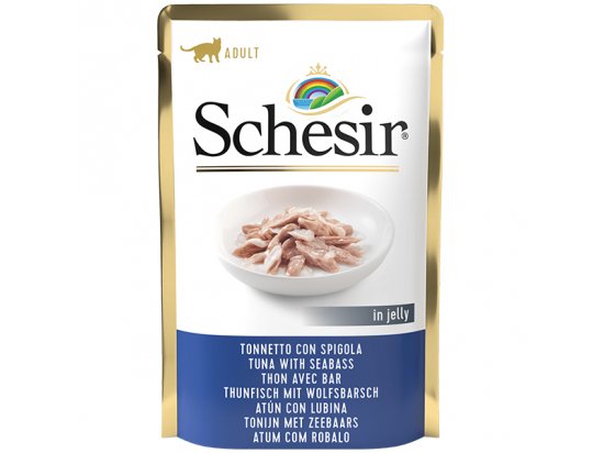 Schesir (Шезир) консервы для кошек Тунец с окунем (пауч)