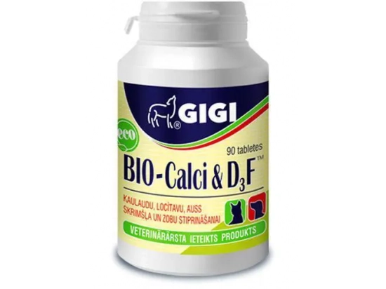 Фото - витамины и минералы Gigi (Гиги) БИО-КАЛЬЦИЙ препарат для здоровья костей собак и кошек