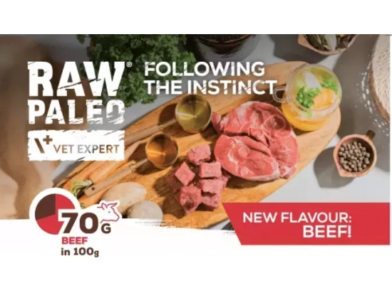 Фото - сухой корм Vet Expert Raw Paleo (Роу Палео) Adult Large Beef сухой корм для собак больших пород ГОВЯДИНА