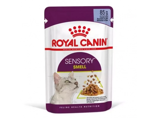 Фото - влажный корм (консервы) Royal Canin SENSORY SMELL JELLY консервы для кошек привередливых к аромату