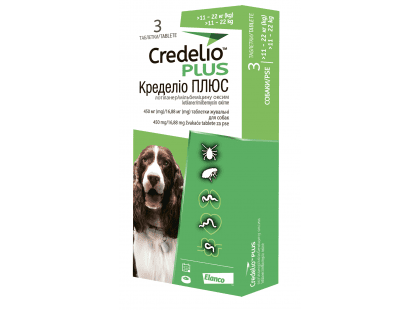 Фото - від бліх та кліщів Credelio Plus by Elanco (Кределіо Плюс) таблетки від кліщів, бліх та гельмінтів для собак