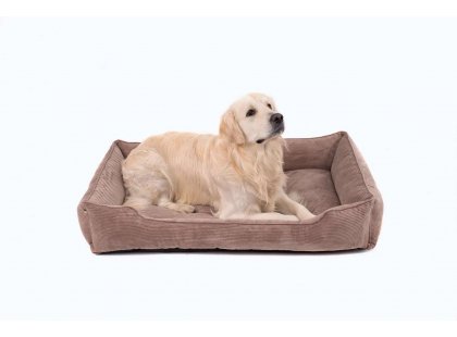 Фото - лежаки, матраси, килимки та будиночки Harley & Cho DREAMER VELVET CACAO лежак для собак (вельвет), бежевий