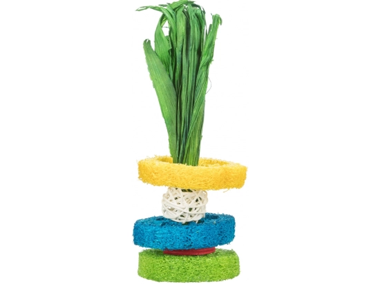 Фото - игрушки Trixie Игрушка для гризунов из ротанга, дерева и листьев кукурузы (61913)