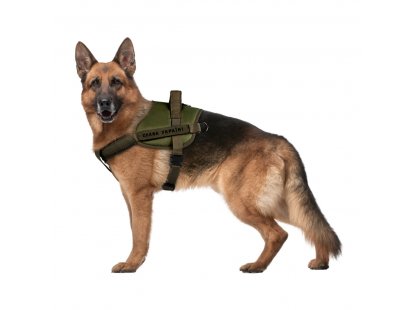 Фото - амуниция Collar WAUDOG PRO шлея для служебных собак, металлический фастекс ХАКИ