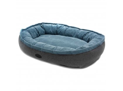Фото - лежаки, матраси, килимки та будиночки Harley & Cho DONUT SOFT TOUCH OCEAN овальний лежак для собак, синій
