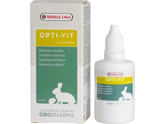 Фото - витамины и минералы Versele-Laga Oropharma (Орофарма) Opti-Vit ОПТИ-ВИТ с L-карнитином, жидкие витамины для кроликов и грызунов