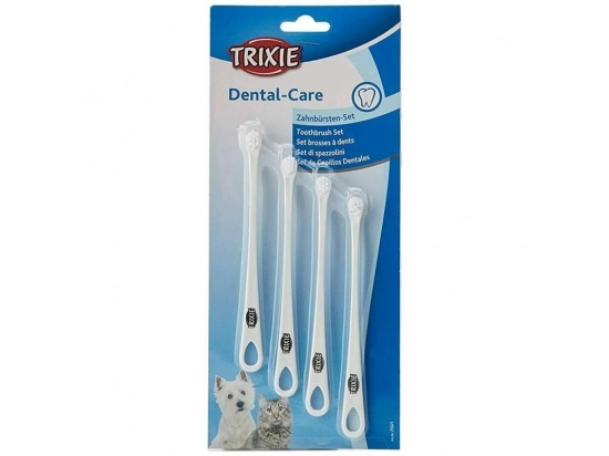 Фото - для зубов и пасти Trixie Набор зубных щёток для котов и мелких собак (25621)