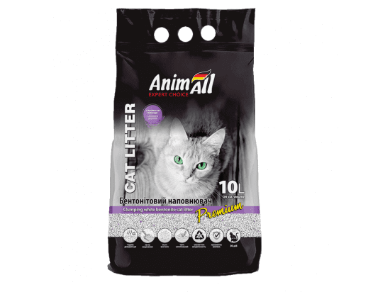 Фото - наполнители AnimAll Expert Choice бентонитовый наполнитель для кошачьего туалета ЛАВАНДА