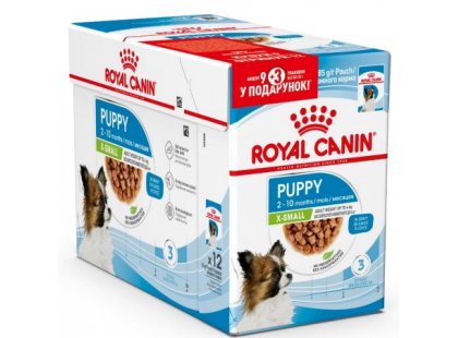 Фото - вологий корм (консерви) Royal Canin X-SMALL PUPPY вологий корм для цуценят мініатюрних порід