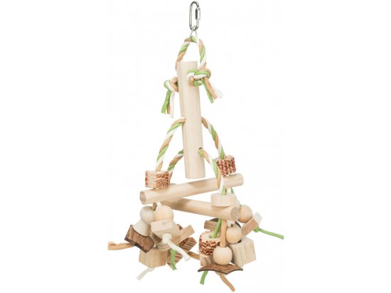 Фото - игрушки Trixie Деревянная игрушка для птиц с бумажными лентами (58963)