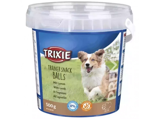 Фото - ласощі Trixie TRAINER SNACK BALLS ласощі для собак З ЯГНЯМ (31806)