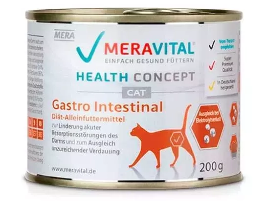 Фото - ветеринарные корма Mera (Мера) MVH Cat Nassfutter Gastro влажный корм для взрослых кошек при расстройствах пищеварения