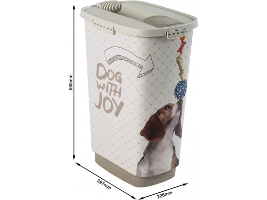 Фото - контейнеры для корма Curver (Курвер) PetLife Food Box 25 L (10 кг) - Контейнер для хранения корма для собак