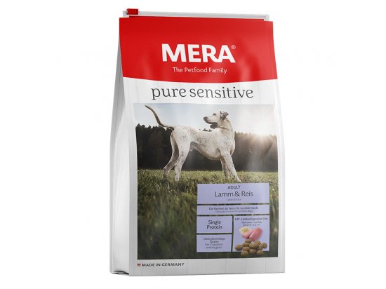 Mera (Мера) Pure Sensitive Adult Lamm & Reis сухий корм для дорослих собак усіх порід ЯГНЯ та РИС