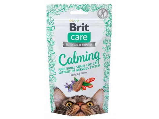Фото - ласощі Brit Care Cat Snack Calming Chicken, Catnip & Goji Berries ласощі заспокійливі для кішок КУРКА, М'ЯТА та ЯГОДИ ГОДЖІ
