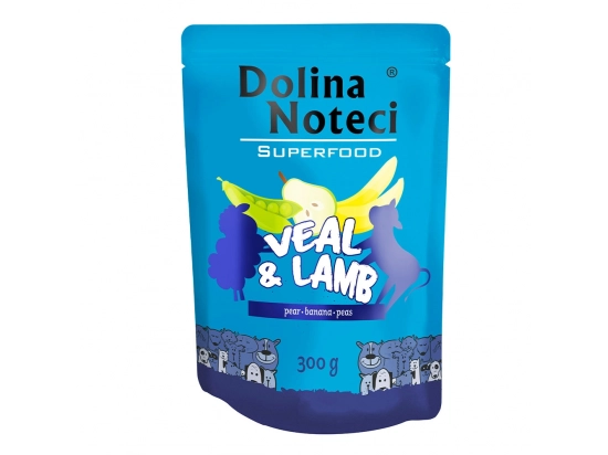 Фото - вологий корм (консерви) Dolina Noteci (Долина Нотечі) Superfood вологий корм для собак ТЕЛЯТИНА І БАРАНИНА