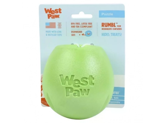 Фото - іграшки West Paw RUMBL іграшка-годівниця для собак середніх та великих порід 10 см