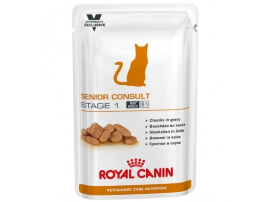 Фото - влажный корм (консервы) Royal Canin SENIOR CONSULT STAGE 1 влажный корм для кошек старше 7 лет