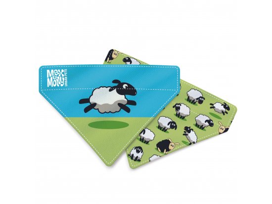 Фото - одежда Max & Molly Urban Pets Bandana бандана на ошейник для собак Black Sheep