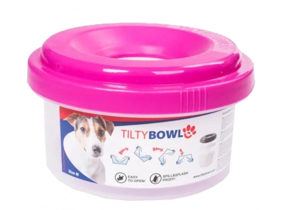 Фото - миски, поилки, фонтаны TILTY Bowl Миска непроливайка для собак, pink