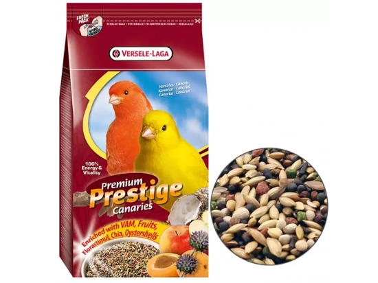 Фото - корм для птиц Versele-Laga (Верселе-Лага) Prestige Premium CANARY (КАНАРЕЙКА) зерновая смесь корм для канареек