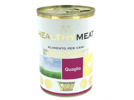 Фото - вологий корм (консерви) Healthy Meat QUAIL вологий корм для собак ПЕРЕПІЛКА