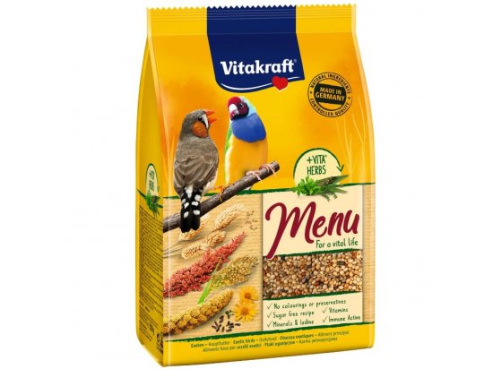 Фото - корм для птахів Vitakraft (Вітакрафт) Premium Menu Корм для амадин