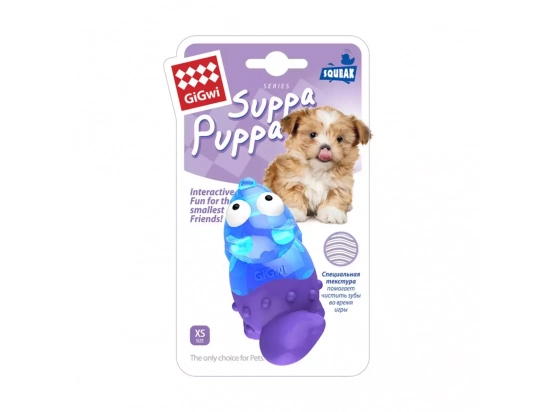Фото - игрушки GiGwi (Гигви) Suppa Puppa ЛИСА игрушка для собак с пищалкой, 9 см