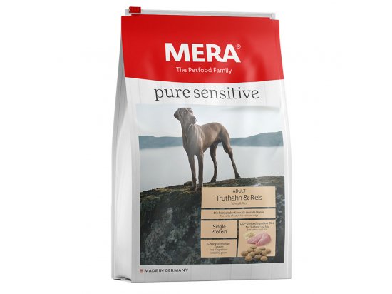 Mera (Мера) Pure Sensitive Adult Truthahn & Reis сухий корм для дорослих собак усіх порід ІНДИЧКА та РИС
