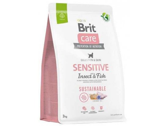 Фото - сухой корм Brit Care Dog Sustainable Sensitive Digestion & Skin Insect & Fish сухой корм для собак с чувствительным пищеварением НАСЕКОМЫЕ и РЫБА