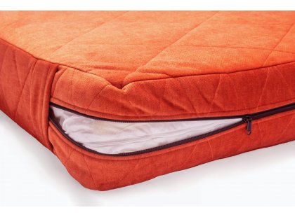 Фото - лежаки, матрасы, коврики и домики Harley & Cho OLIVER VELUR TERRACOTTA ортопедический матрас для собак (велюр), оранжевый