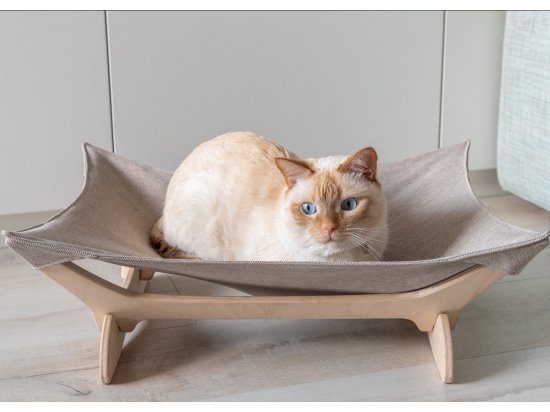 Фото - спальні місця, лежаки PetJoy Гамак-лежак для кота, білий/бежевий