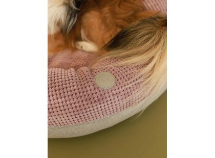 Фото - лежаки, матраси, килимки та будиночки Harley & Cho BAGEL PINK лежак для собак та кішок овальний, вельвет, рожевий
