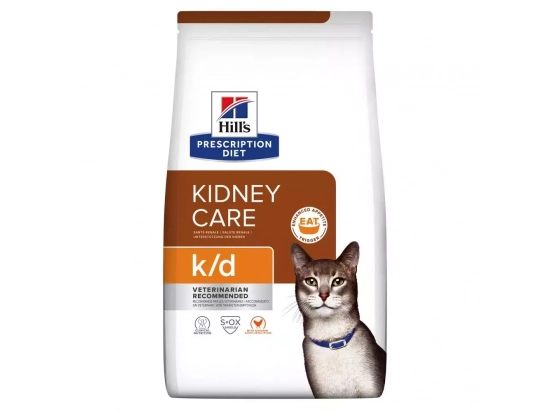 Фото - ветеринарные корма Hill's Prescription Diet k/d Kidney Care корм для кошек с курицей
