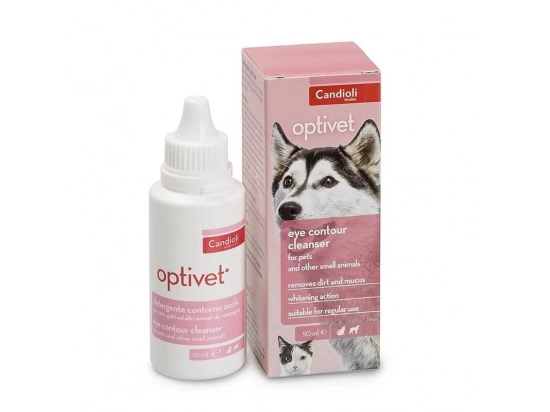 Фото - для очей Candioli (Кандіолі) Optivet (Оптівет) лосьйон для догляду за очима котів та собак