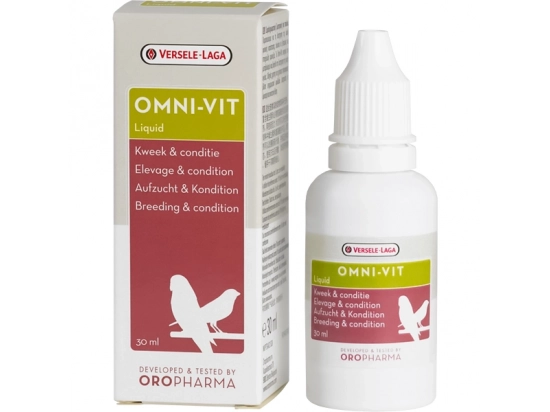 Фото - вітаміни та мінерали Versele-Laga Oropharma (Орофарма) Omni-Vit Liquid ОМНІ-ВІТ рідкі вітаміни для кондиції птахів