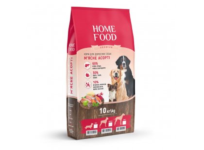 Фото - сухой корм Home Food (Хоум Фуд) Dog Adult Maxi Meat Assorted полнорационный корм для собак крупных пород МЯСНОЕ АССОРТИ
