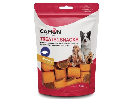 Фото - ласощі Camon (Камон) Treats & Snacks Rollos Salmon печиво-роли для собак ЛОСОСЬ