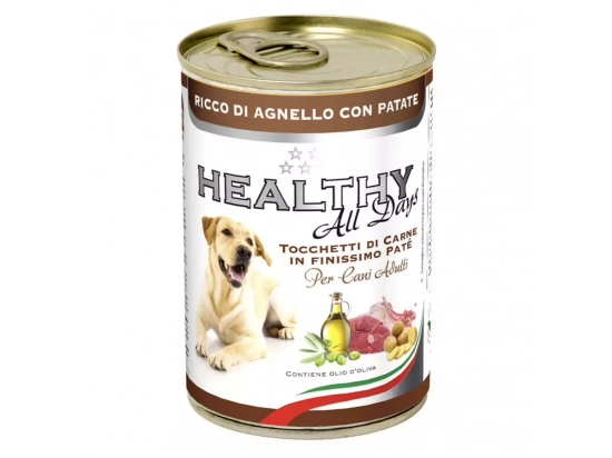 Фото - вологий корм (консерви) Healthy All Days LAMB & POTATOES вологий корм для собак ЯГНЯ та КАРТОПЛЯ