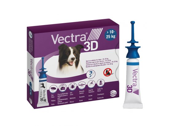 Ceva (Сева) VECTRA 3D (ВЕКТРА 3D) капли от блох и клещей для собак 1 ПИПЕТКА - 6 фото