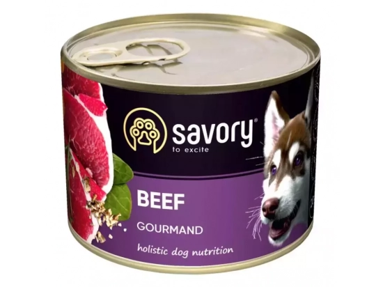 Фото - вологий корм (консерви) Savory (Сейворі) GOURMAND ВEEF вологий корм для дорослих собак (яловичина)